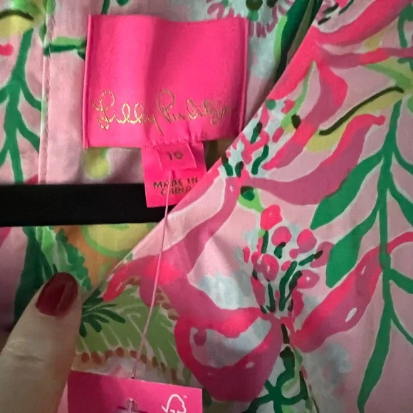 NWT Vintage Recreation Lily Pulitzer dress with all of the details. - Picture 2 of 4